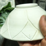 carved porcelain bowl work in progress