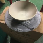 untrimmed porcelain bowl