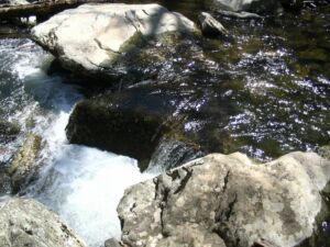 river water over rocks